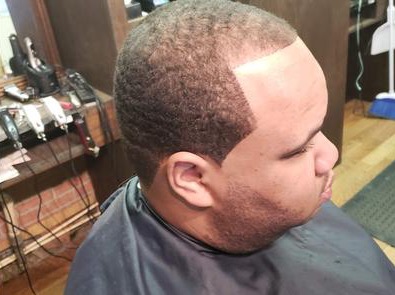 A close haircut example from Hill & Sanders Barber & Unisex